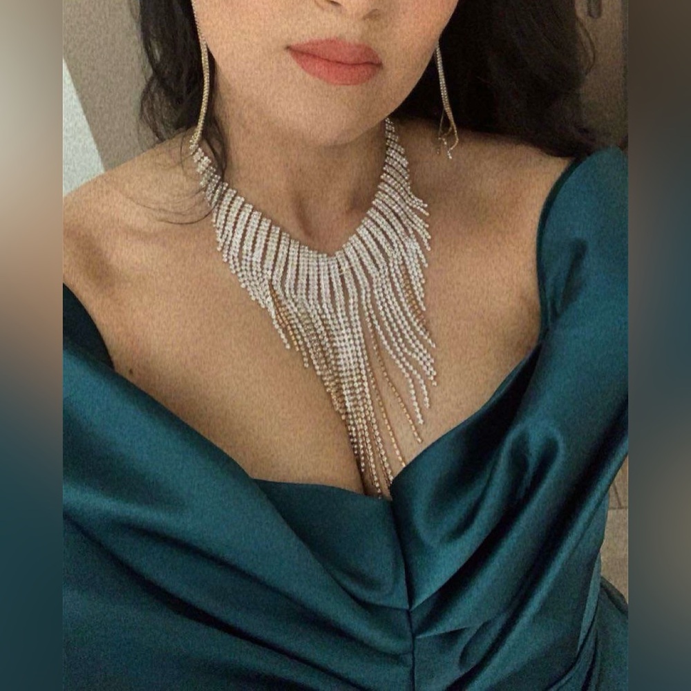 Gorgeous Silk Satin Ball Gown Dress - image 3